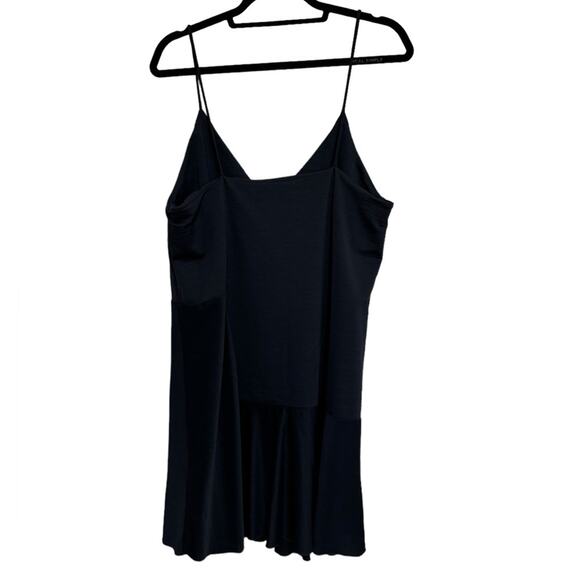 COS Tank Mini Dress Ruffle Hem in Black and Navy - Size L - Picture 2 of 8